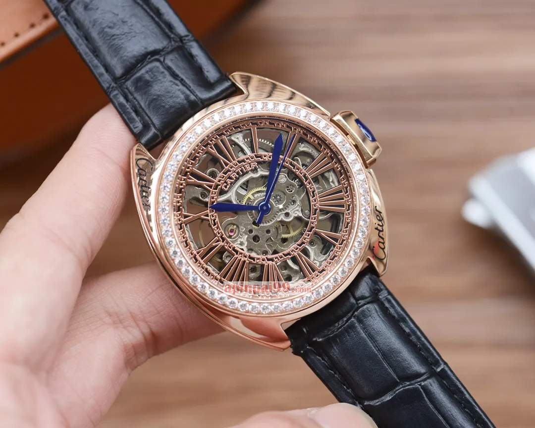 2024新款カルティエ スケルトン高級メンズコピー腕時計 C56456[8]