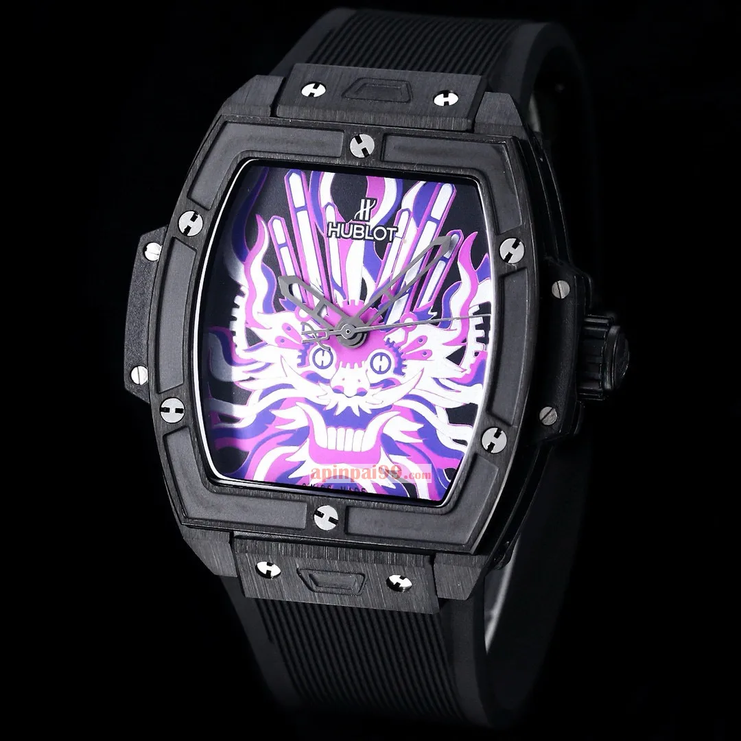 最新款ウブロ ソウル ジアチェン イヤー オブ ドラゴン チタニウム時計 HB26589[2]