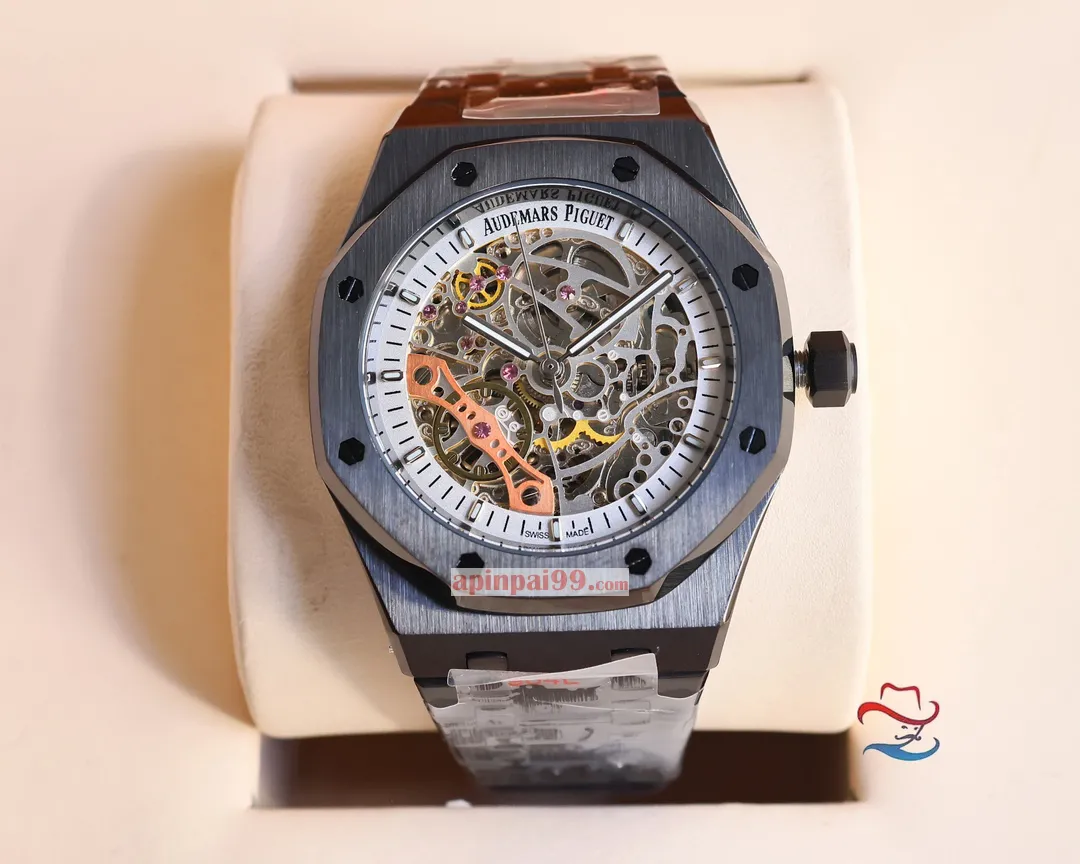 オーデマピゲの新作コピーロイヤル オーク シリーズ ダブル テンプ スケルトン時計 AP5520