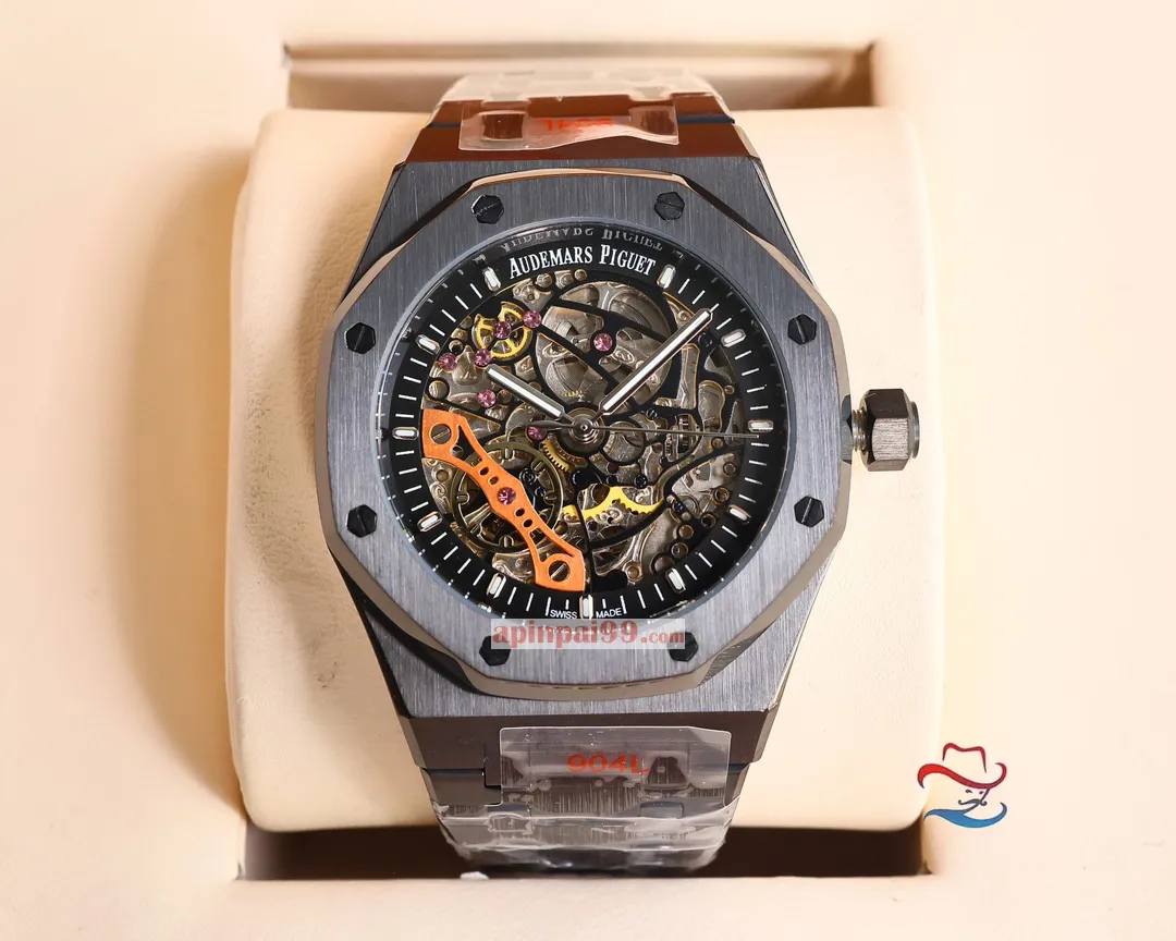 オーデマピゲの新作コピーロイヤル オーク シリーズ ダブル テンプ スケルトン時計 AP5520[1]