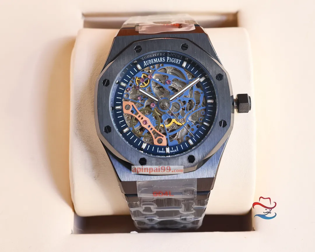 オーデマピゲの新作コピーロイヤル オーク シリーズ ダブル テンプ スケルトン時計 AP5520[2]
