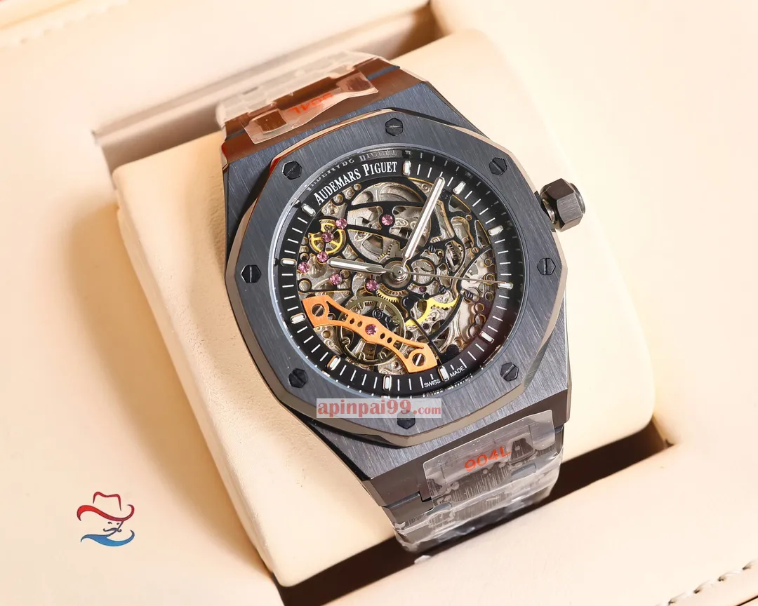 オーデマピゲの新作コピーロイヤル オーク シリーズ ダブル テンプ スケルトン時計 AP5520[4]