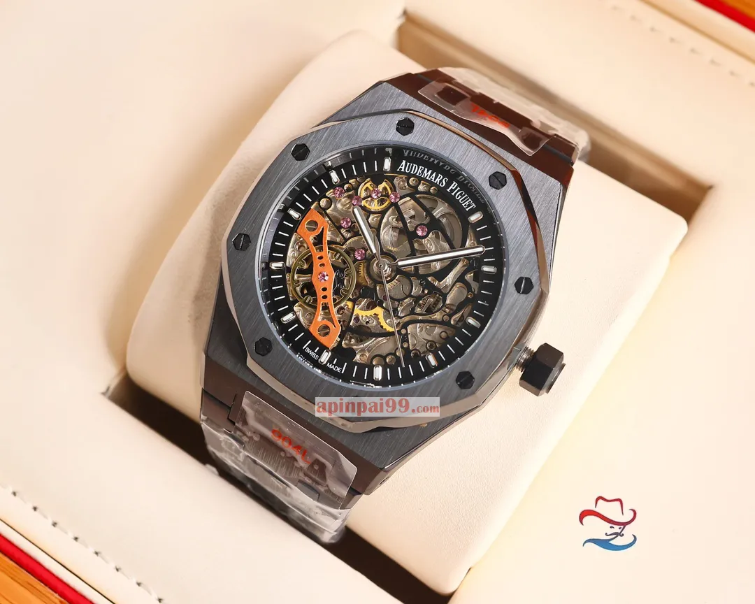 オーデマピゲの新作コピーロイヤル オーク シリーズ ダブル テンプ スケルトン時計 AP5520[5]