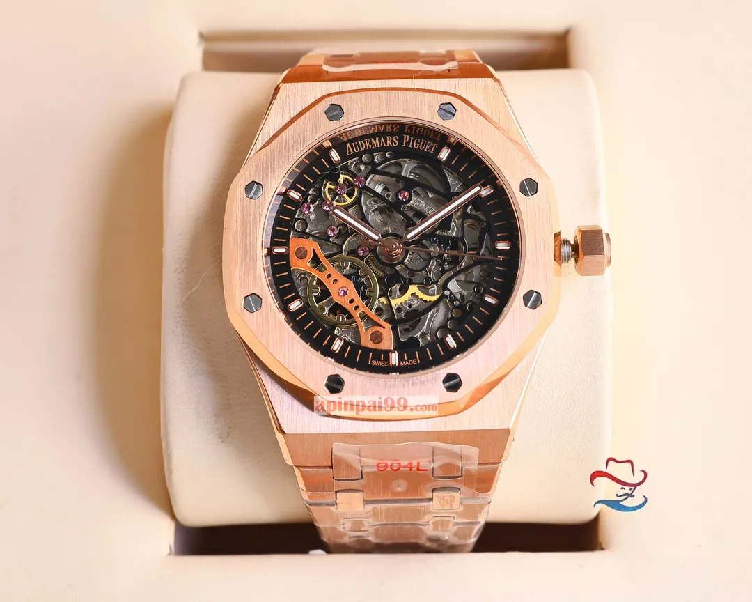 新品オーデマピゲのロイヤル オーク シリーズ ダブル テンプ スケルトンスーパーコピー時計 AP5521