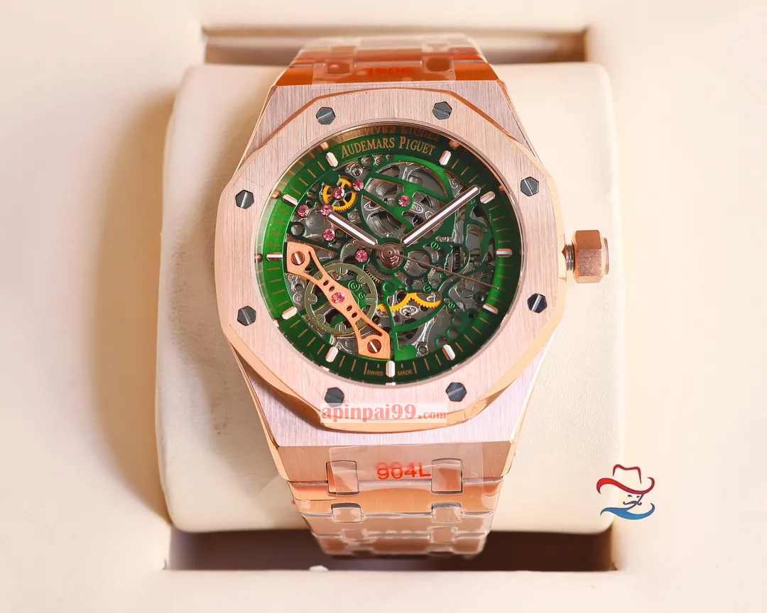 新品オーデマピゲのロイヤル オーク シリーズ ダブル テンプ スケルトンスーパーコピー時計 AP5521[1]