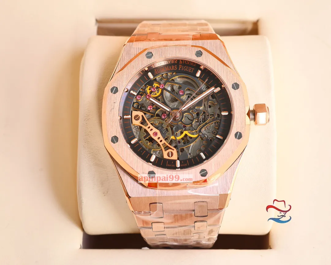 新品オーデマピゲのロイヤル オーク シリーズ ダブル テンプ スケルトンスーパーコピー時計 AP5521[5]