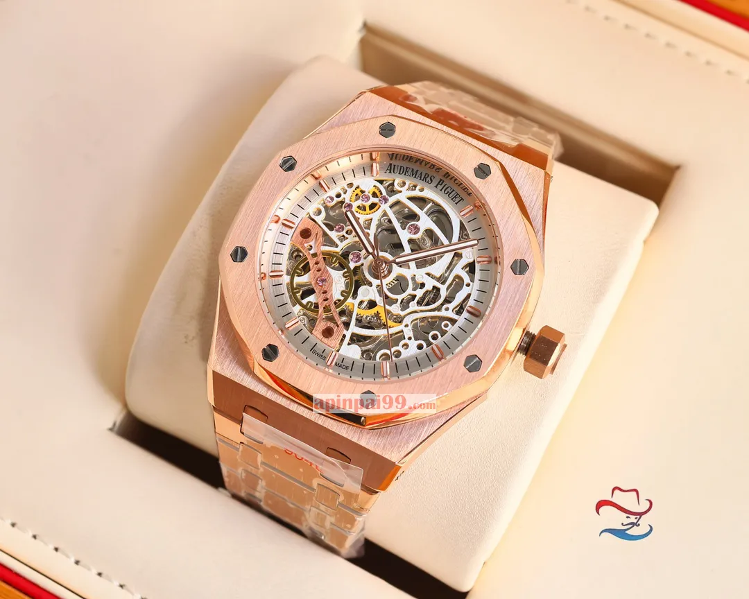 新品オーデマピゲのロイヤル オーク シリーズ ダブル テンプ スケルトンスーパーコピー時計 AP5521[6]