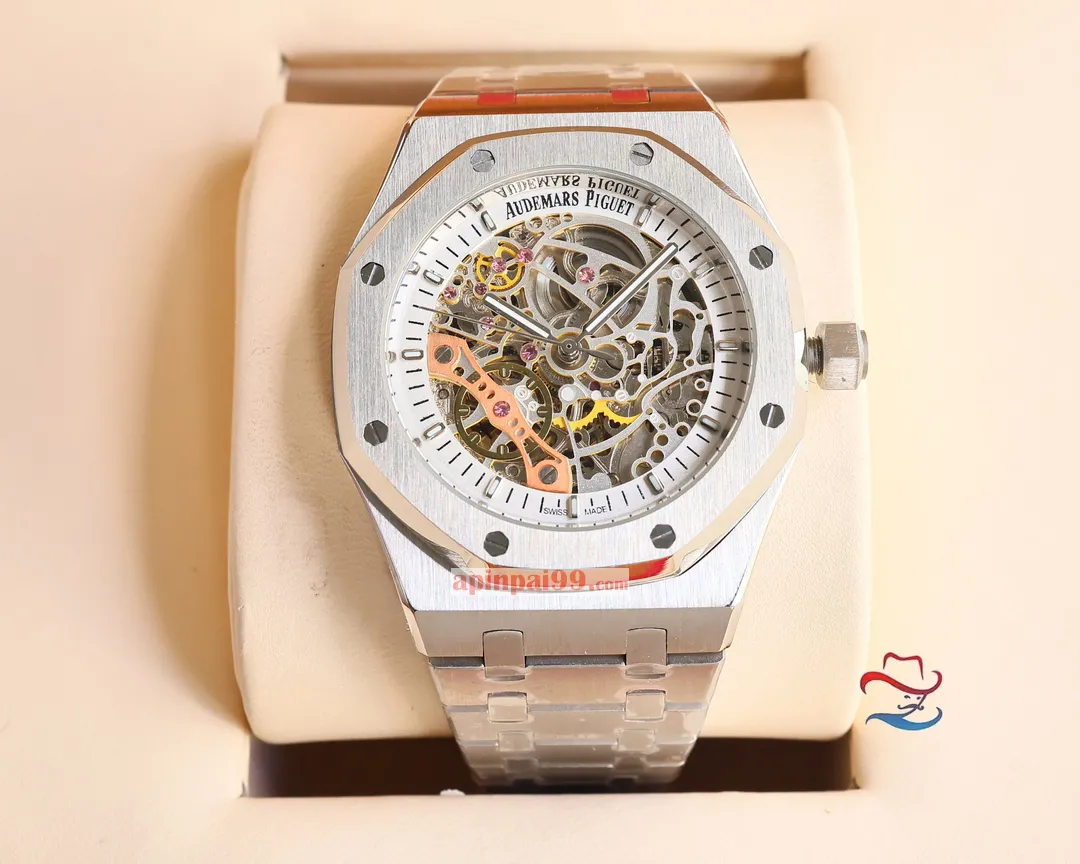 2024高品質オーデマピゲのロイヤル オーク シリーズ ダブル テンプ スケルトン時計 AP5522[1]