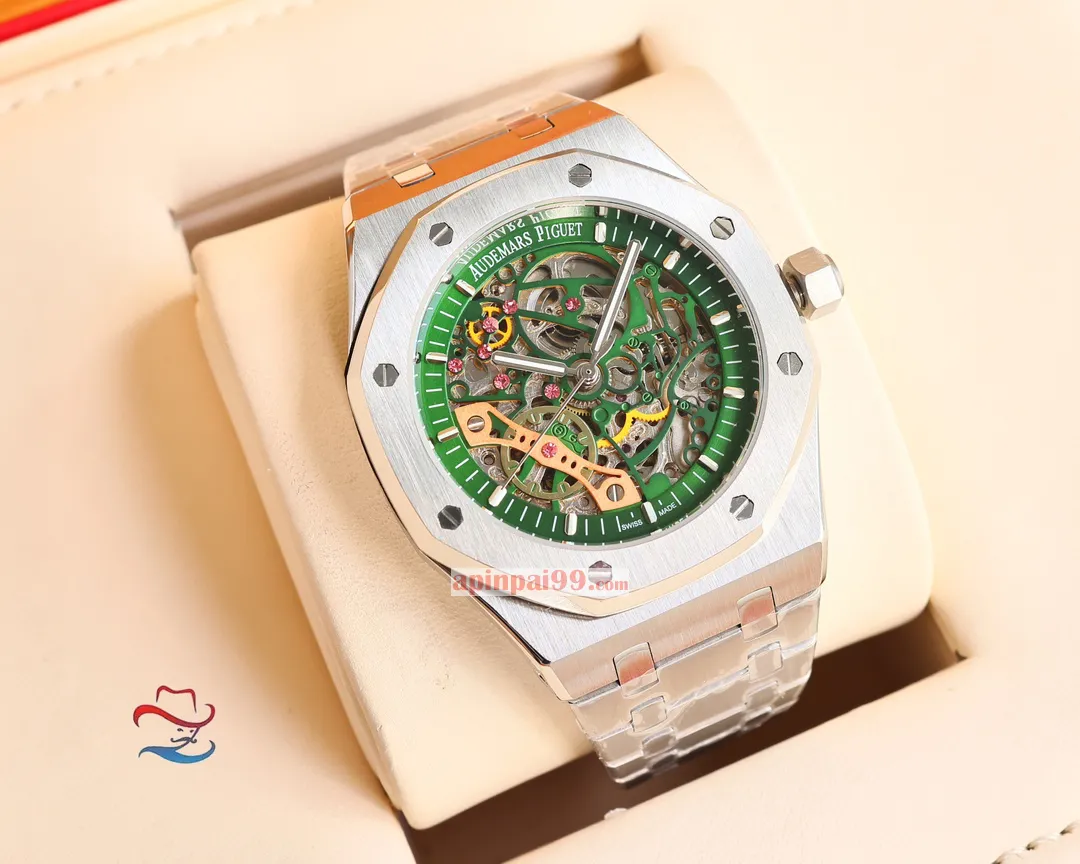 2024高品質オーデマピゲのロイヤル オーク シリーズ ダブル テンプ スケルトン時計 AP5522[5]