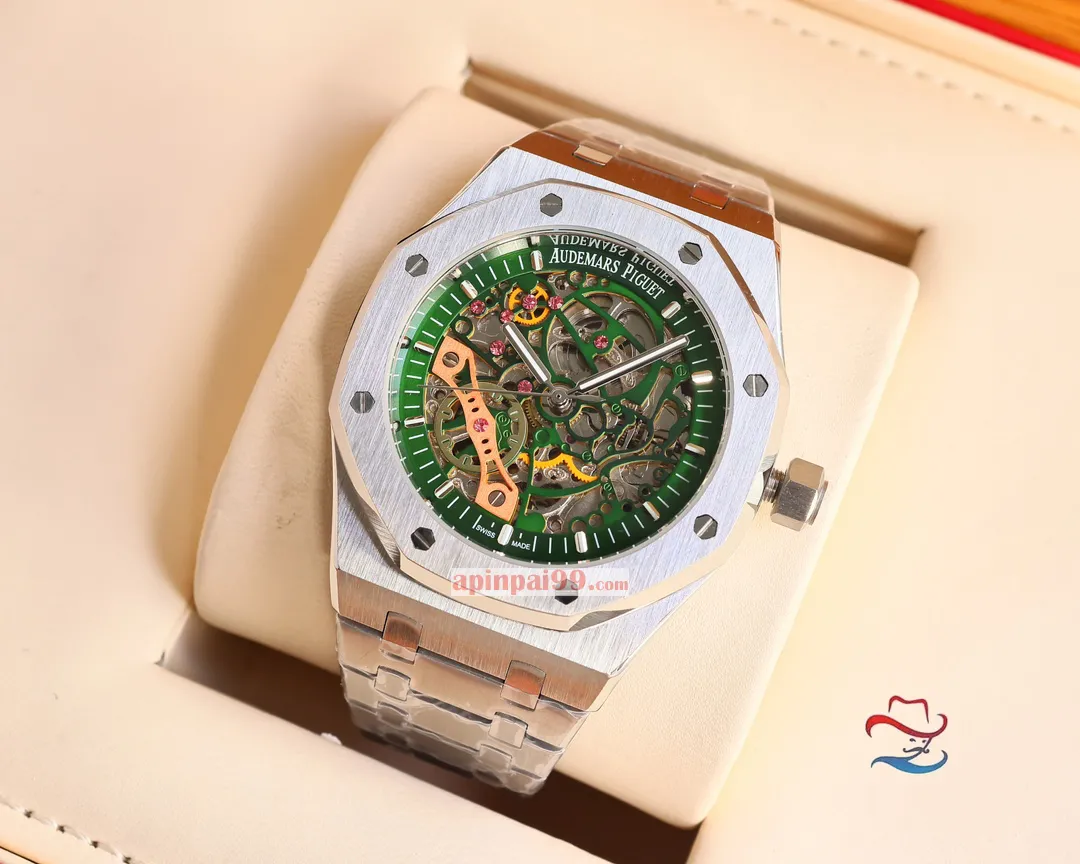 2024高品質オーデマピゲのロイヤル オーク シリーズ ダブル テンプ スケルトン時計 AP5522[6]