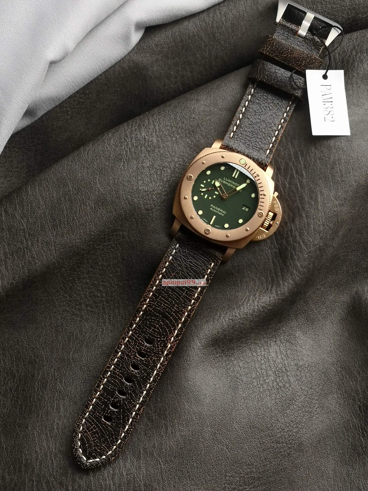 人気のパネライ スペシャル エディション フロスト ブロンズ時計コレクション PAM00382[3]
