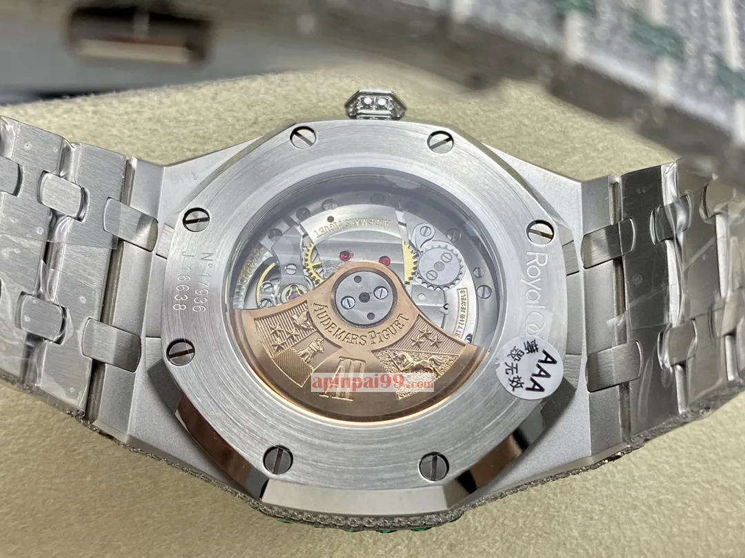 2024年新作 オーデマピゲ ロイヤル オーク ダイヤモンドいっぱい 15400スター AP52000[7]