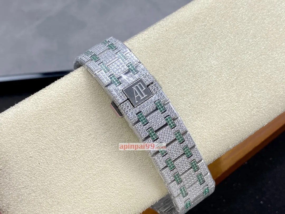 2024年新作 オーデマピゲ ロイヤル オーク ダイヤモンドいっぱい 15400スター AP52000[8]