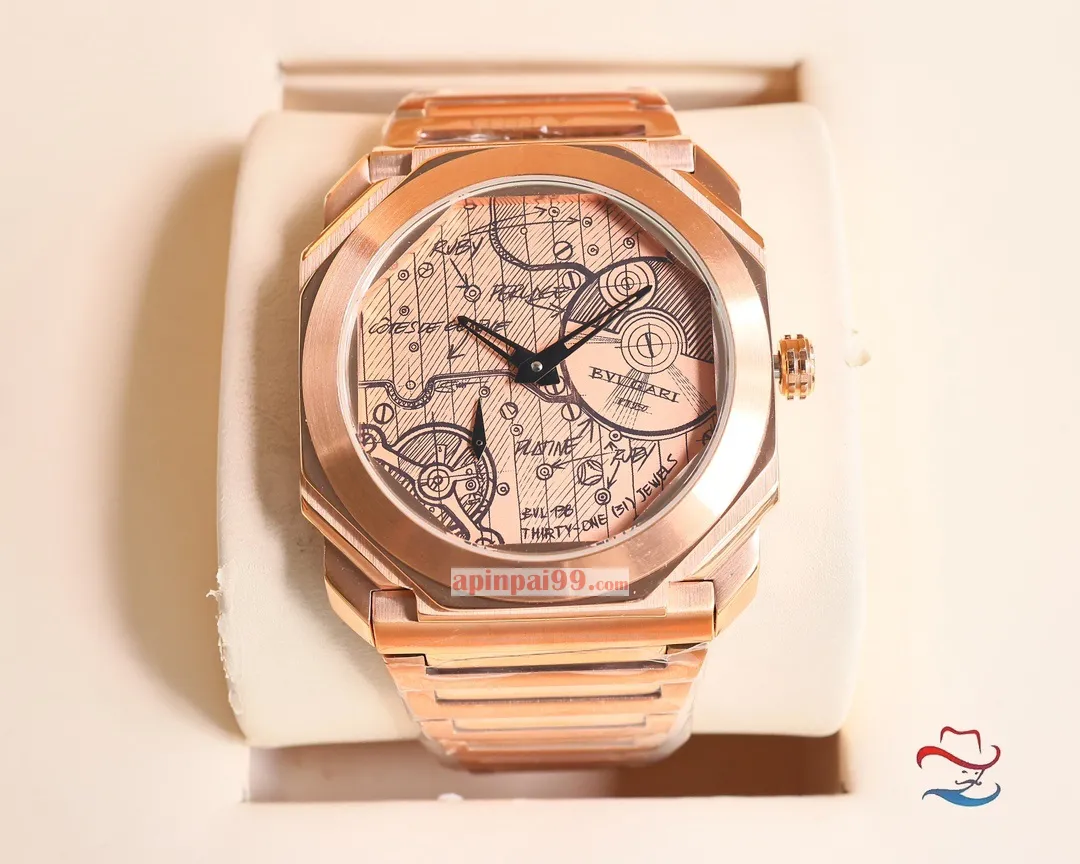 ブルガリ新作オクト フィニッシモ トスカーナ コッパー時計コピー bv00089[3]