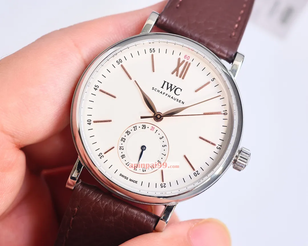 IWC日本有名のポートフィノシリーズ ポインターカレンダー機能時計 IW359201[1]