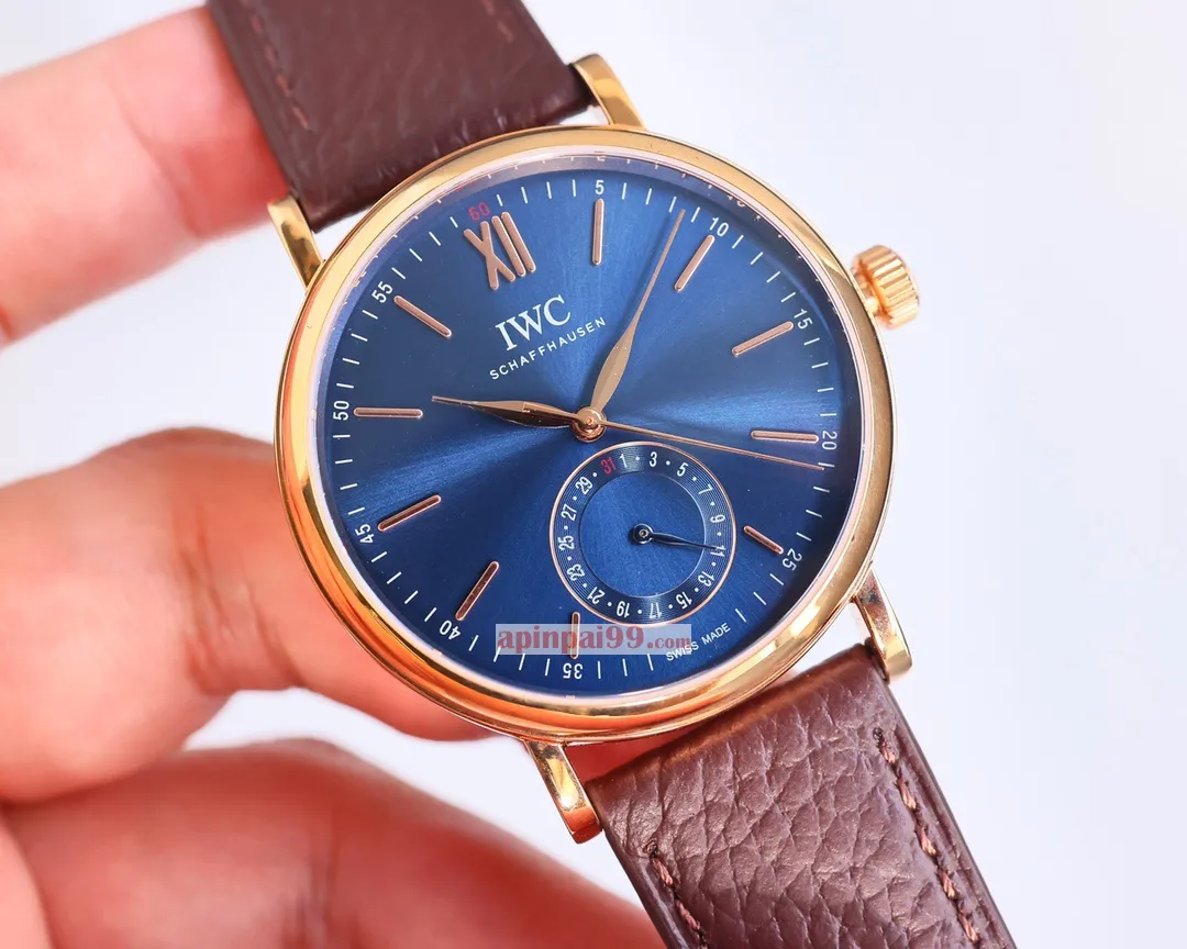 IWC日本有名のポートフィノシリーズ ポインターカレンダー機能時計 IW359201[2]