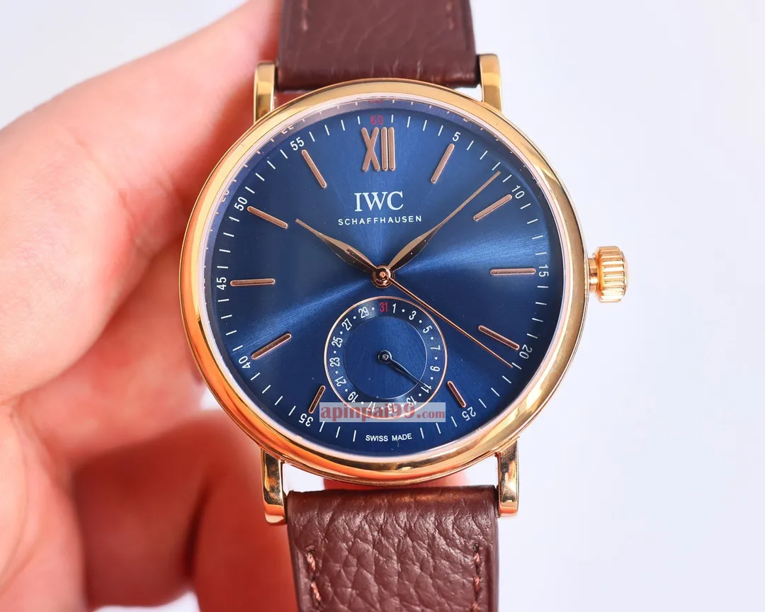 IWC日本有名のポートフィノシリーズ ポインターカレンダー機能時計 IW359201[3]