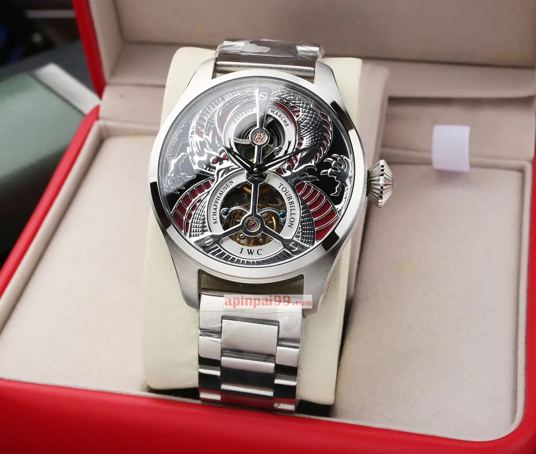 IWC シャフハウゼン ラージ パイロット シリーズ トゥールビヨン時計n級 462008