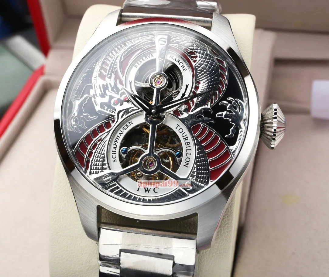 IWC シャフハウゼン ラージ パイロット シリーズ トゥールビヨン時計n級 462008[1]