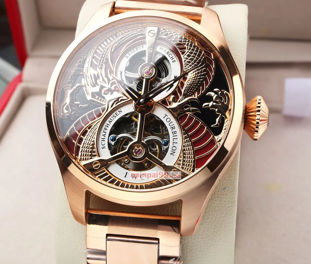 IWC シャフハウゼン ラージ パイロット シリーズ トゥールビヨン時計n級 462008[3]