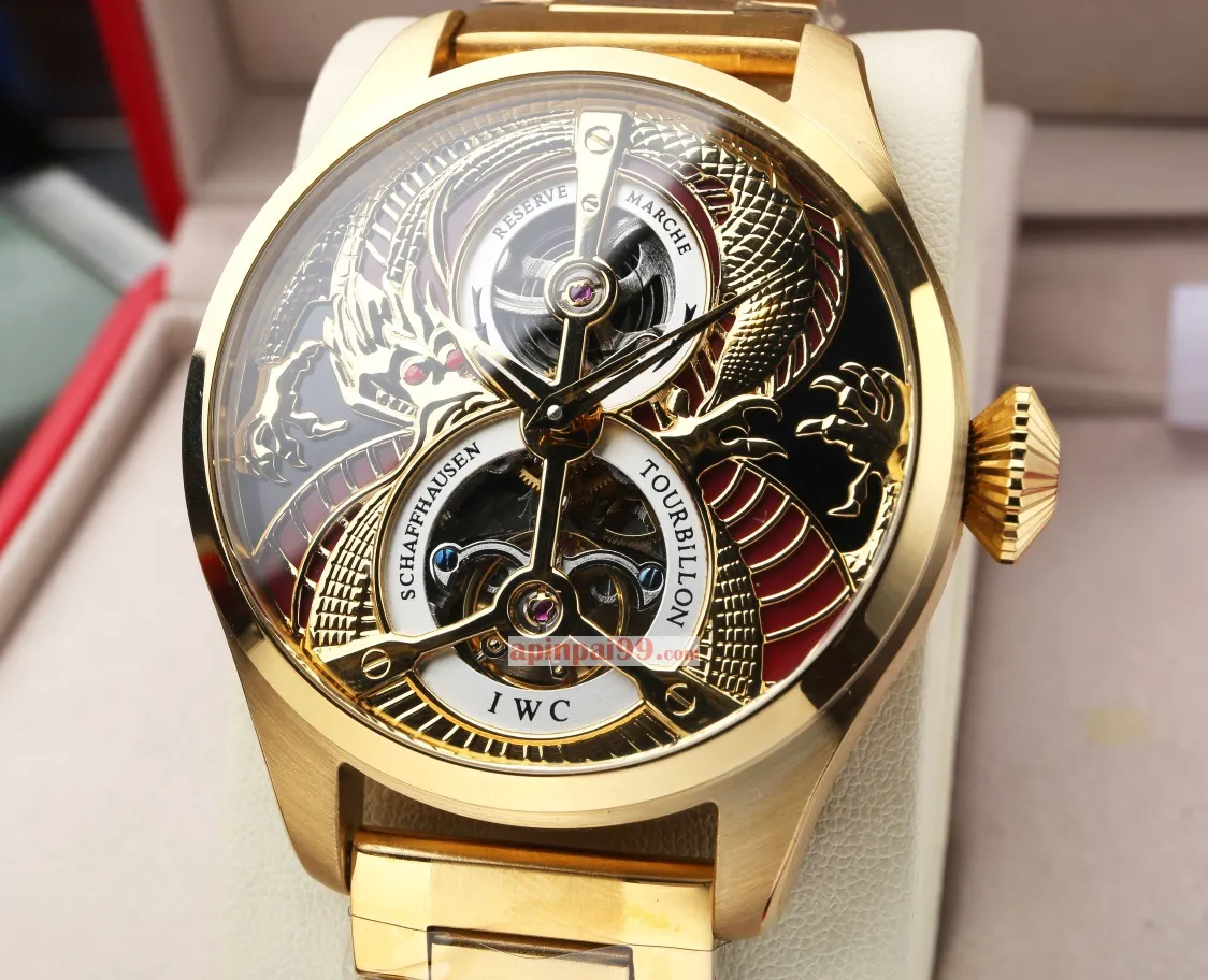 IWC シャフハウゼン ラージ パイロット シリーズ トゥールビヨン時計n級 462008[5]