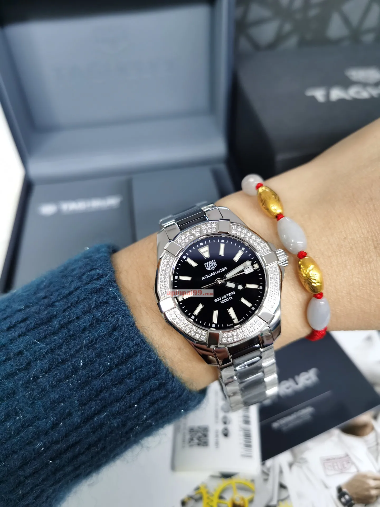 タグ・ホイヤーコピー激安 アクアレーサー クォーツ セラミック リング女性時計 156952[3]