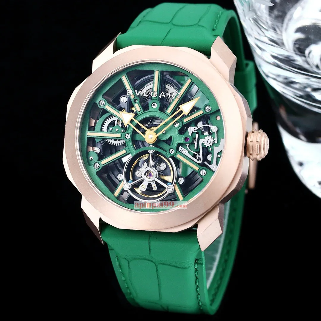 ブルガリスーパーコピーの時計オクト ローマ スケルトン フライホイール bv88067[2]