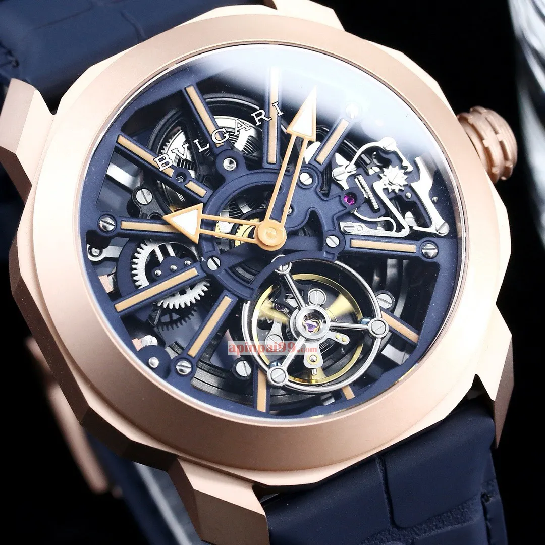 ブルガリスーパーコピーの時計オクト ローマ スケルトン フライホイール bv88067[4]