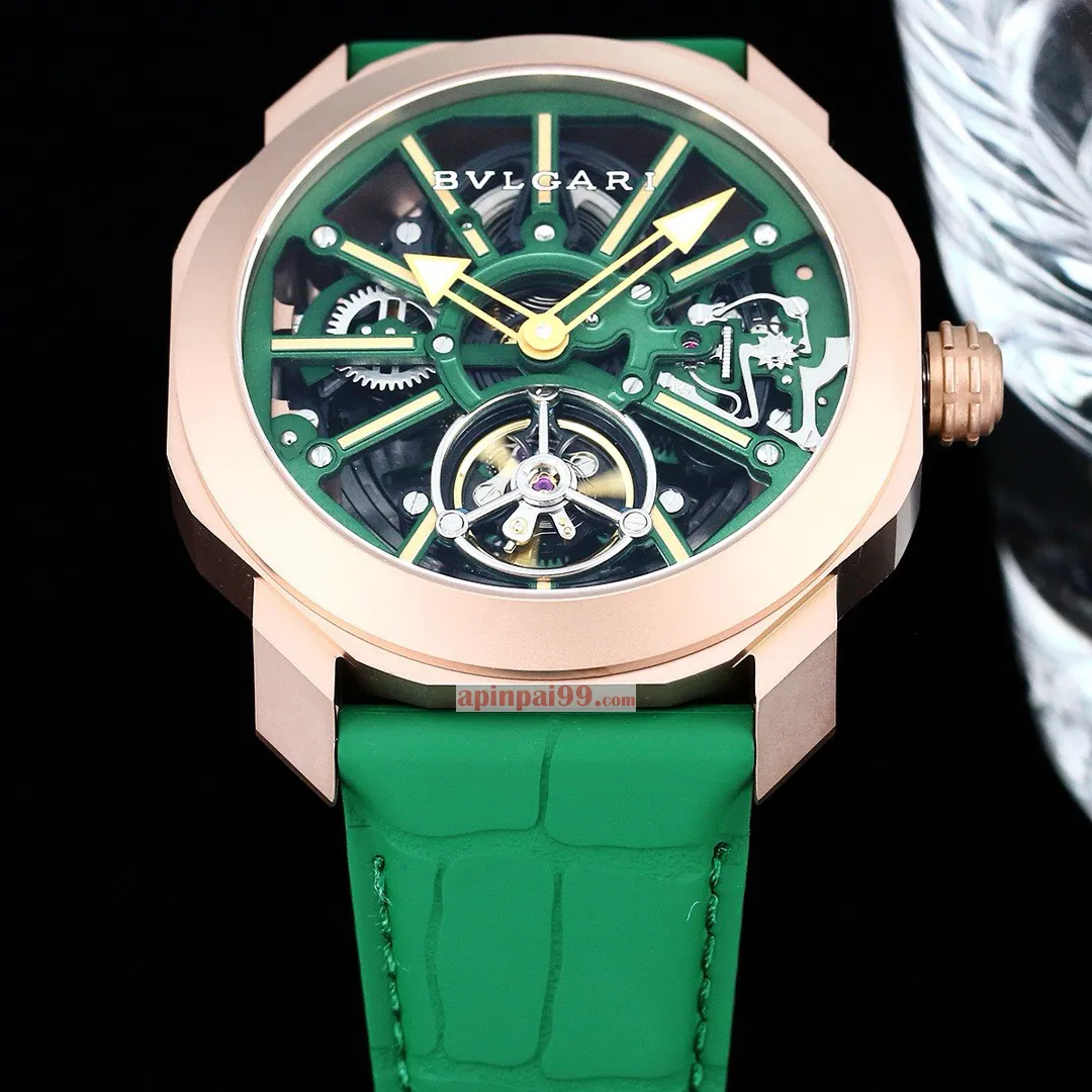 ブルガリスーパーコピーの時計オクト ローマ スケルトン フライホイール bv88067[5]