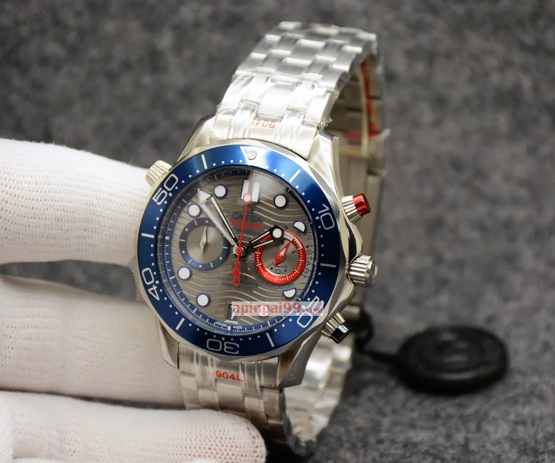 コピーオメガ2024人気 クラシック メンズ クォーツ クロノグラフ時計 366820[5]