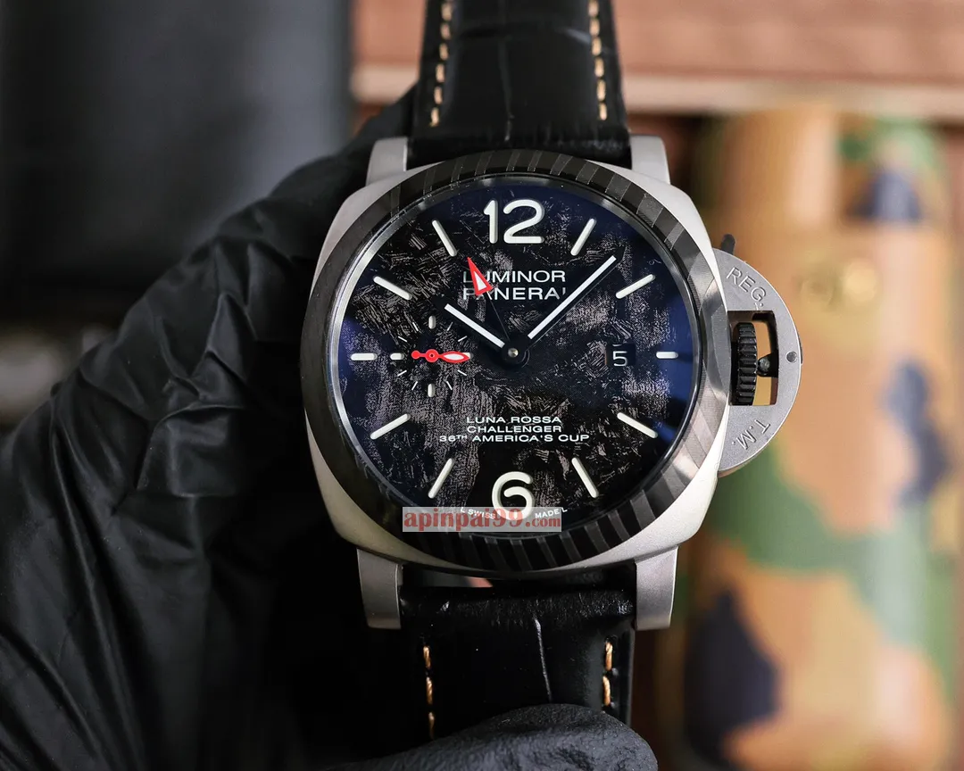 激安時計コピー新作パネライ カーブ コーティング ガラス カモフラージュ PM40008