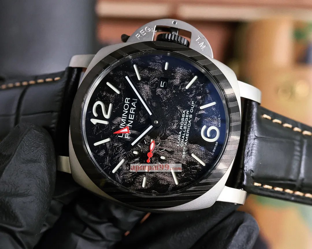 激安時計コピー新作パネライ カーブ コーティング ガラス カモフラージュ PM40008[2]