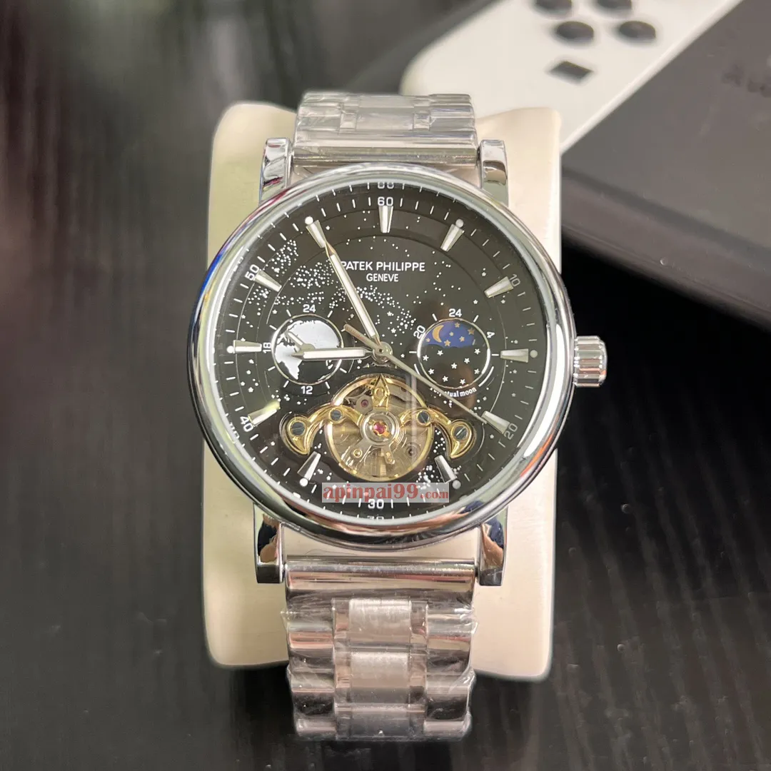 ブランド パテックフィリップコピーブティック メンズ ビッグ フライホイール機械式時計 PP581122[5]