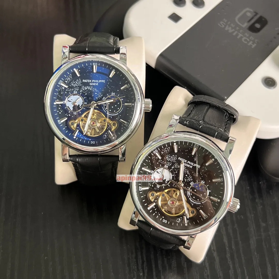 高品質パテックフィリップブティック メンズ ビッグ フライホイール機械式時計 PP581123