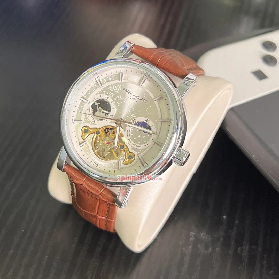 高品質パテックフィリップブティック メンズ ビッグ フライホイール機械式時計 PP581123[2]
