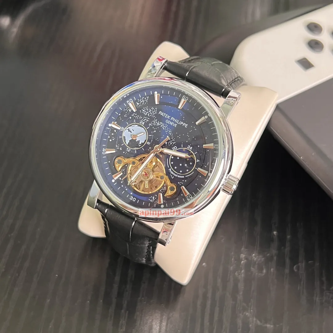 高品質パテックフィリップブティック メンズ ビッグ フライホイール機械式時計 PP581123[5]