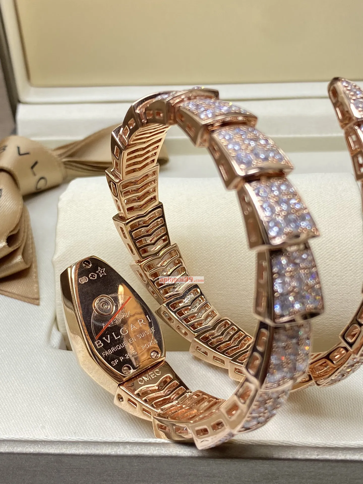 人気ブランドのブルガリサーペンタインスピガ シリーズ女性時計 bv500785[4]