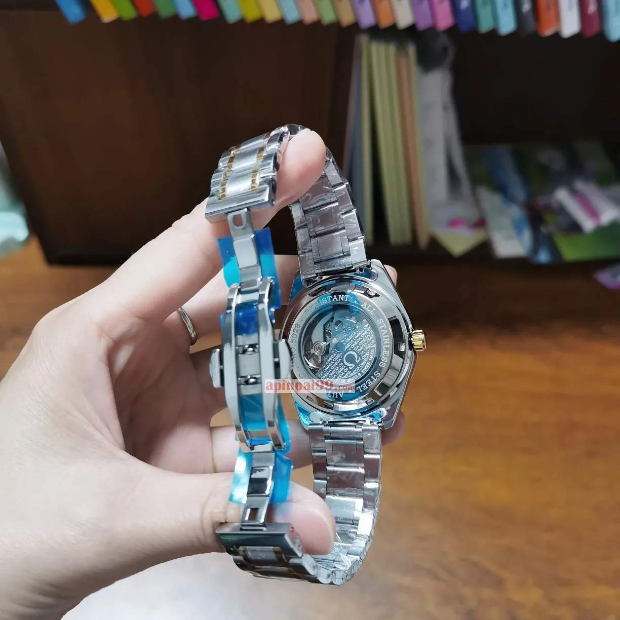 ⭕*す様 オメガ腕時計 最新と古典的オメガ全自動5ピン太陽月星機械時計 omg1556