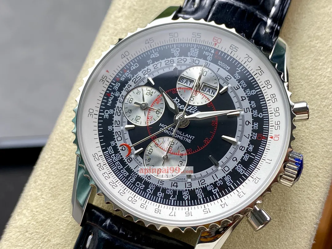 ブライトリングメンズ多機能機械式時計モンペレット レフト サード アイ クロノグラフ シリーズ A21033014[2]