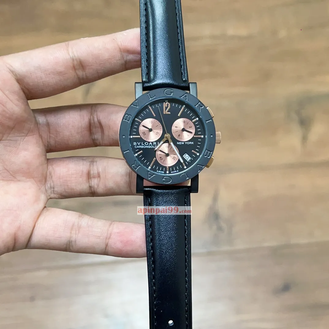ブルガリカーボン男性ゴールド 125 周年記念コピーの時計販売 bv9650004[6]