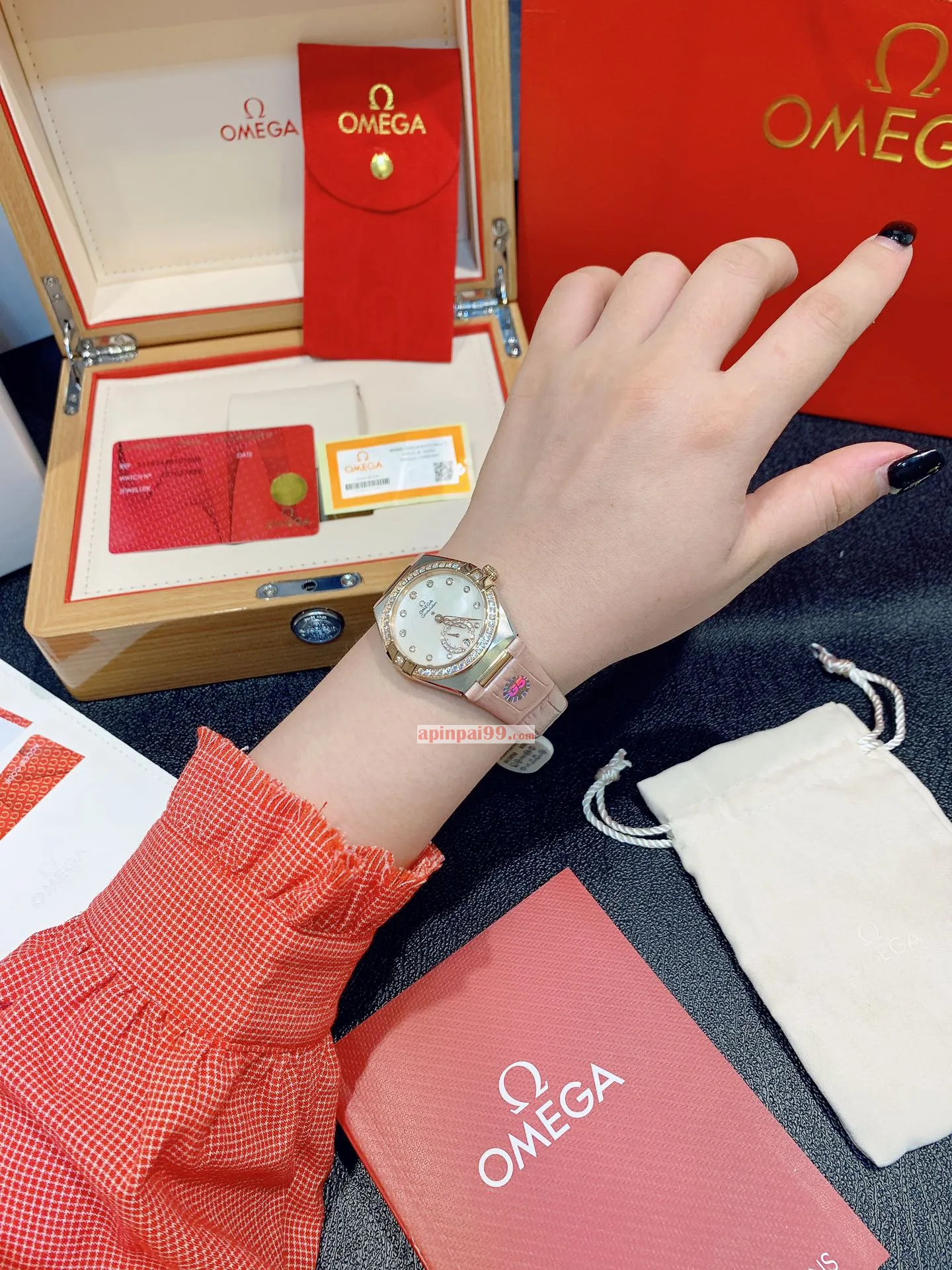 最高品質のOmegaコンステレーション シリーズ レディース腕時計 56900[6]