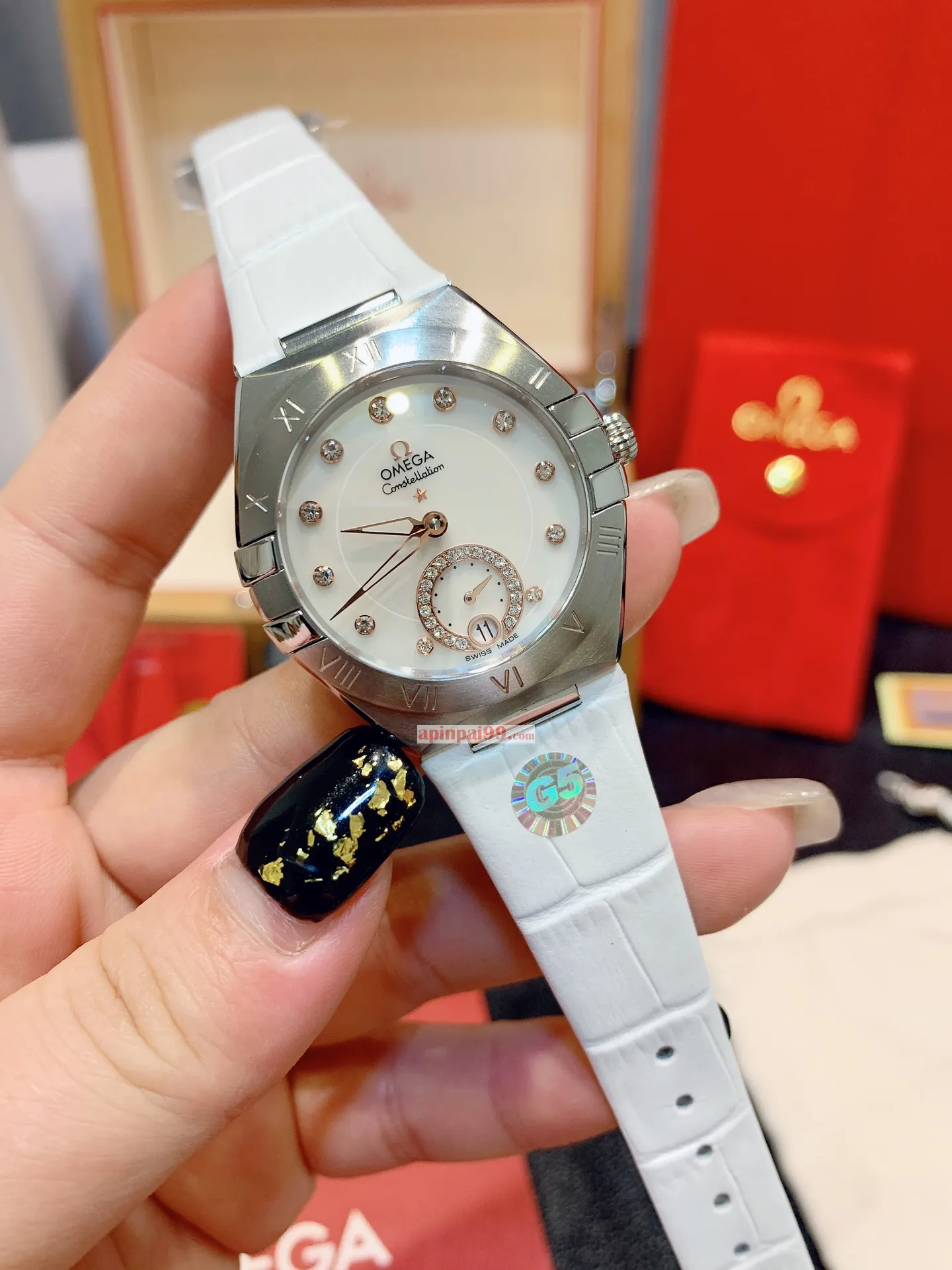 オメガコピーn級優良店 コンステレーション シリーズ女性腕時計 56902[1]
