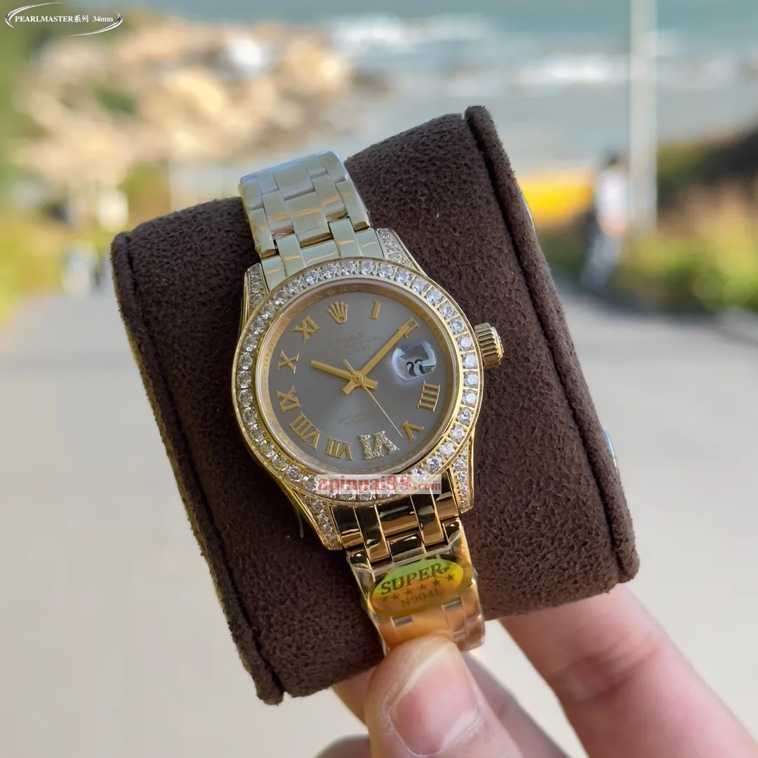 ロレックススーパーコピー高級時計34mm 女性パールマスターシリーズ 440357[5]