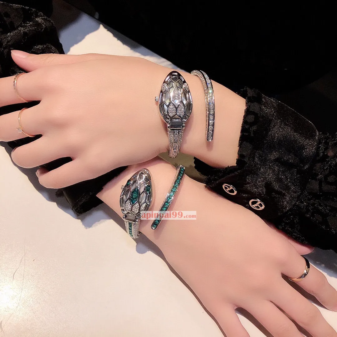 ブルガリの最新女性スネークブレスレットコピー時計n級 BV008[4]