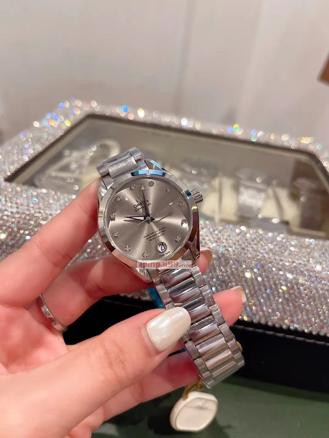 オメガ時計シーマスター シルバーグレー プレートコピー通販実物 omg5691