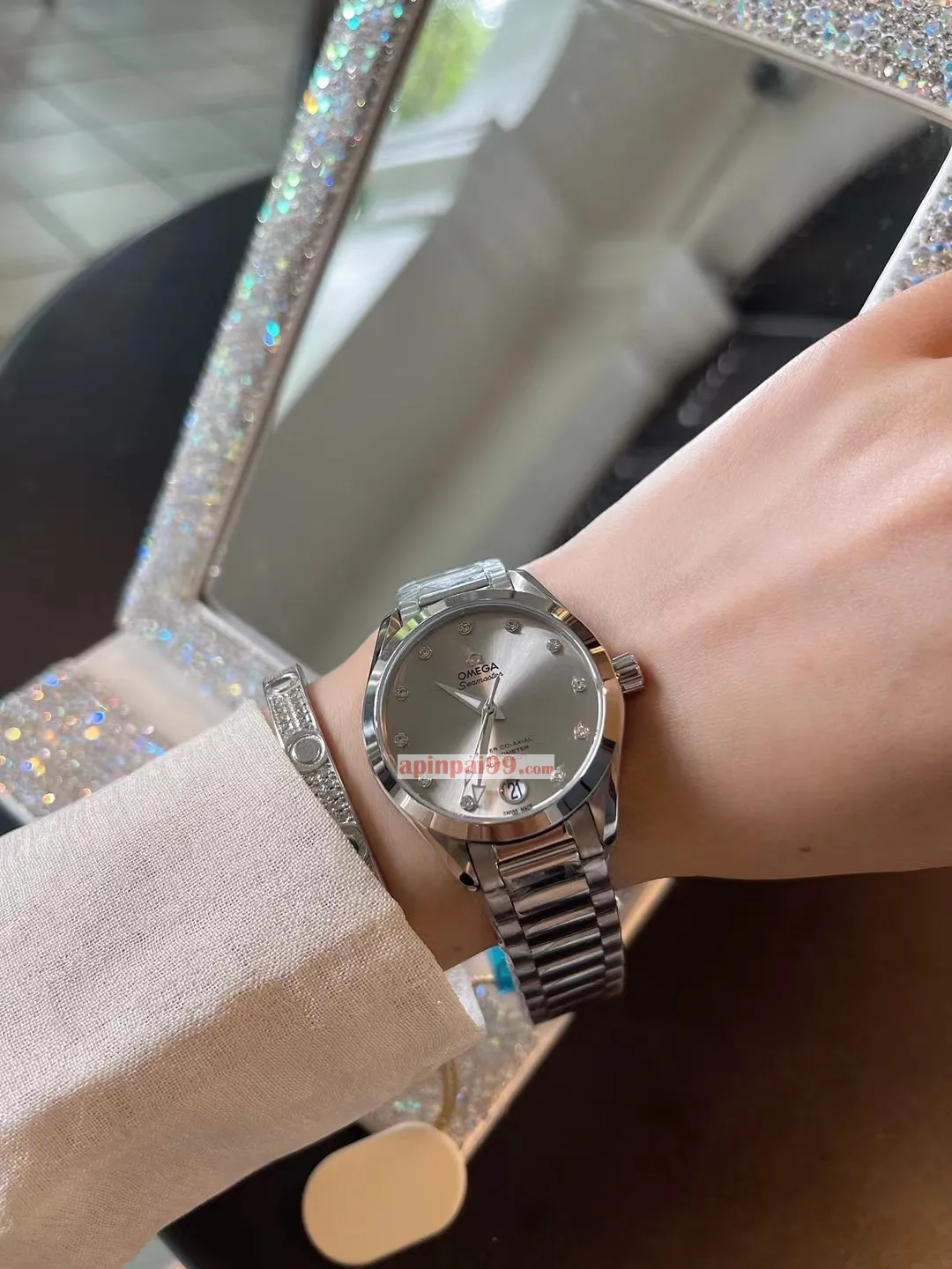 オメガ時計シーマスター シルバーグレー プレートコピー通販実物 omg5691[5]