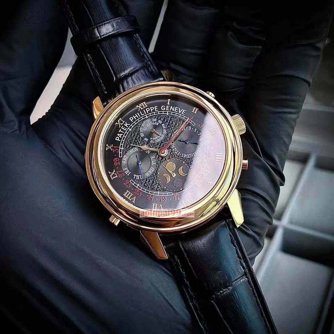 パテックフィリップスーパーコピーN級品両面ムーブメント刻印メンズ腕時計 4825001[1]