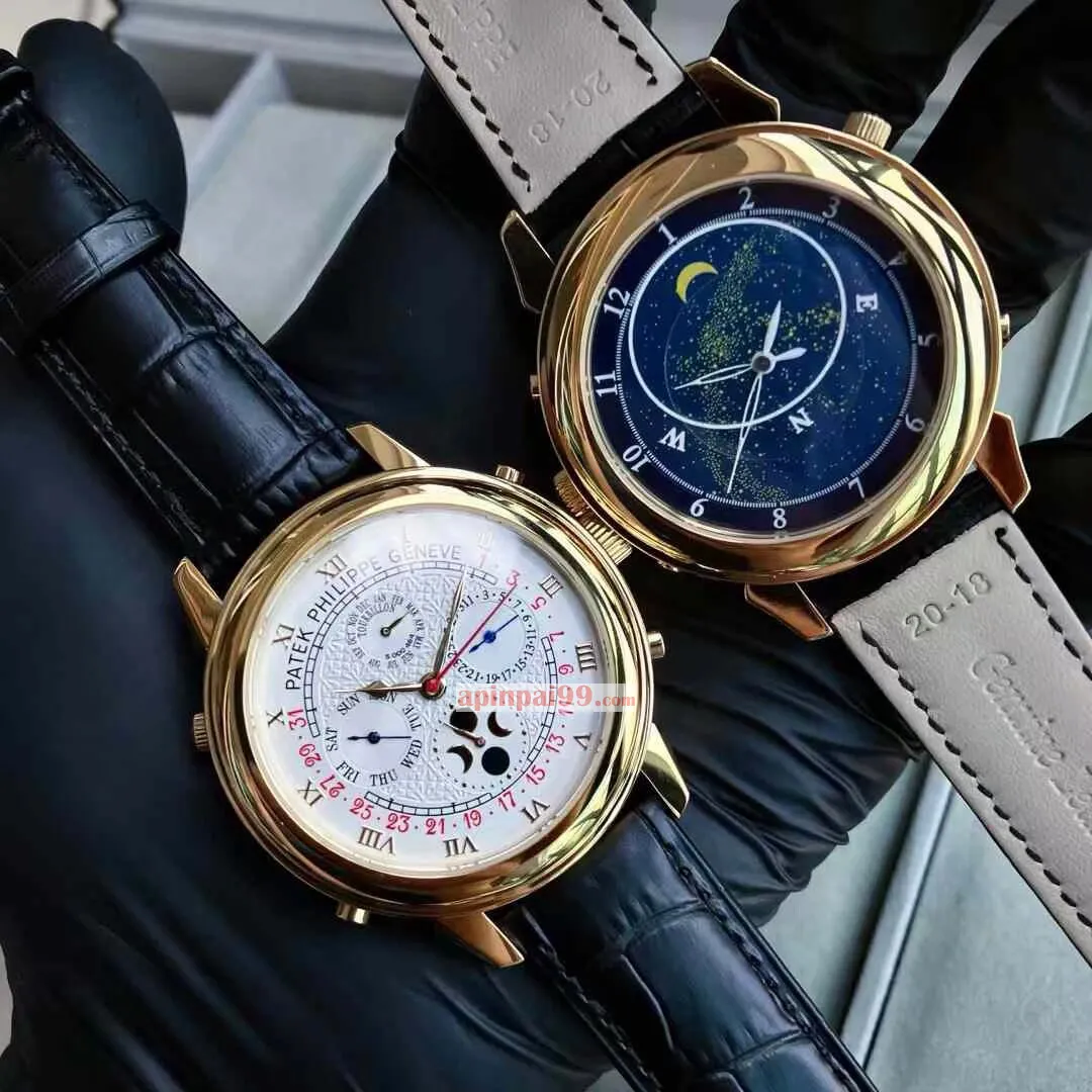 パテックフィリップスーパーコピーN級品両面ムーブメント刻印メンズ腕時計 4825001[2]