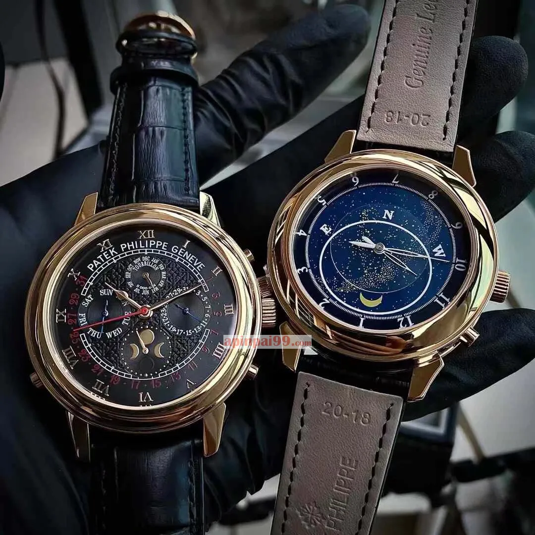 パテックフィリップスーパーコピーN級品両面ムーブメント刻印メンズ腕時計 4825001[3]