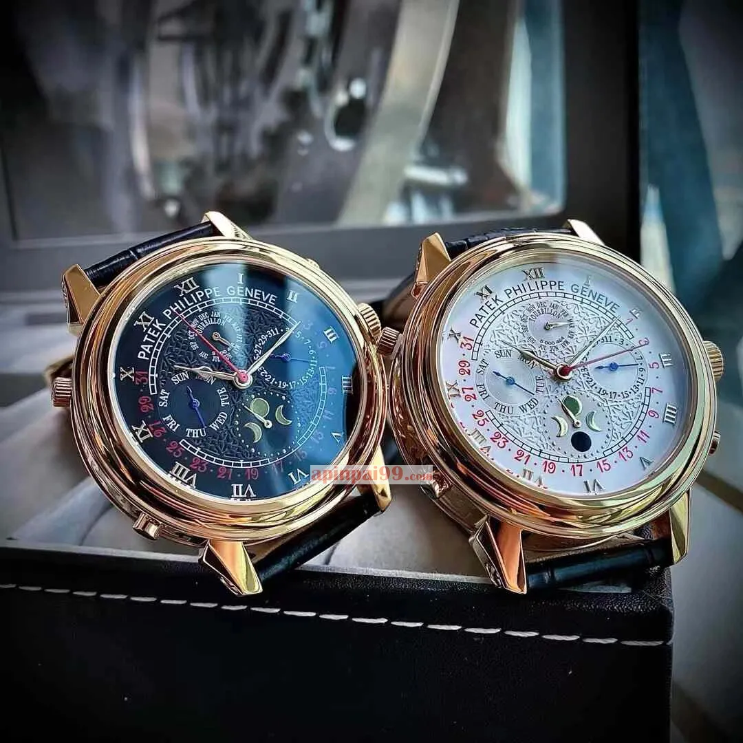 パテックフィリップスーパーコピーN級品両面ムーブメント刻印メンズ腕時計 4825001[4]